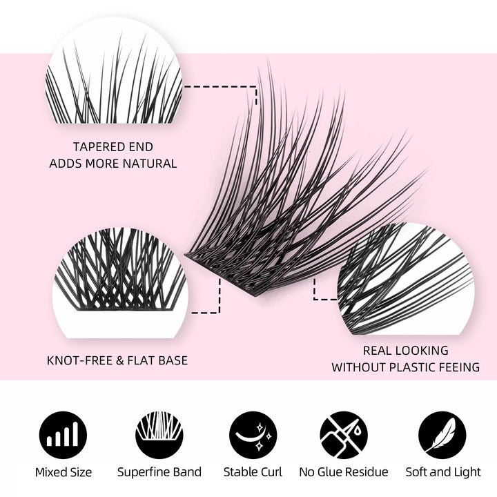 DIY Lashes Extension 8-16mm Mix Length Eyelashes