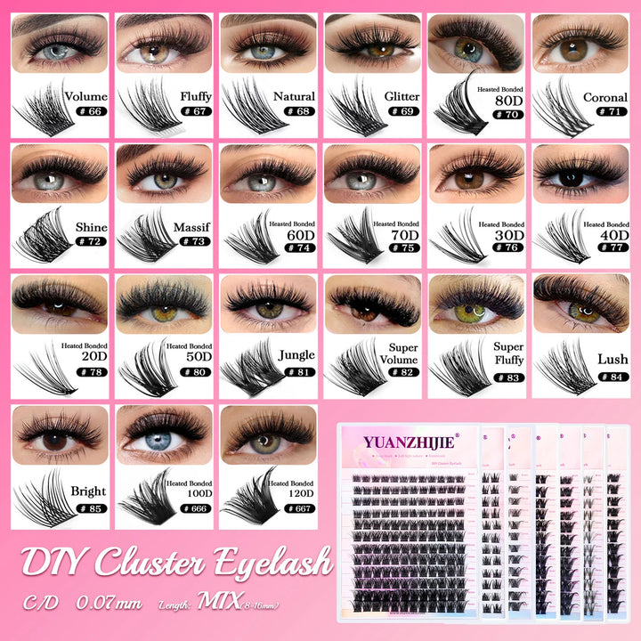 DIY Lashes Extension 8-16mm Mix Length Eyelashes